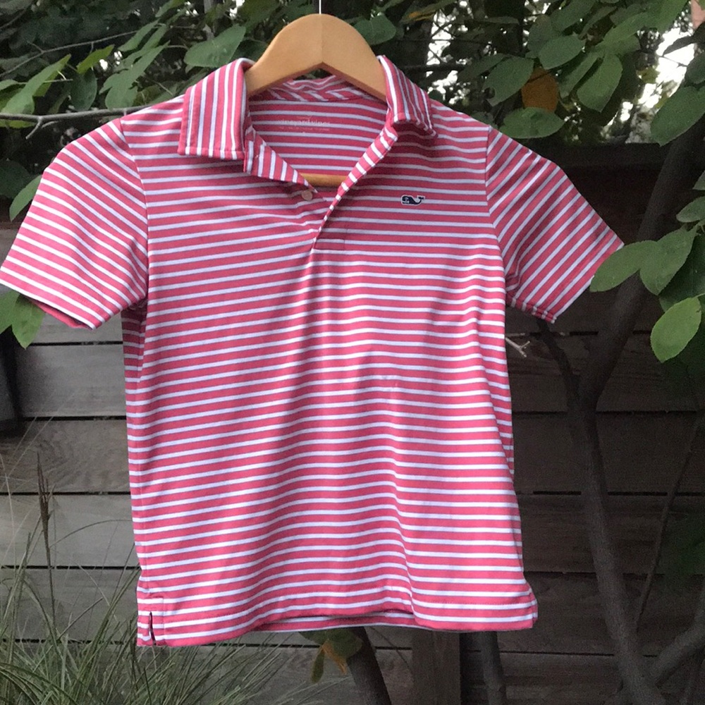 Boys vineyard vines striped polo
